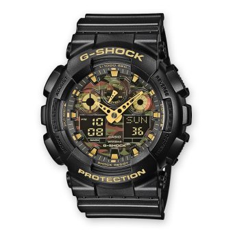 Casio G-Shock Jam Tangan Pria - Resin - Hitam - GA-100CF-1A9  