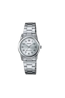 Casio Standard Jam Tangan Wanita - Abu- Abu - Strap Stainless Steel - LTP-V001D-7B  