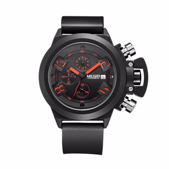 Channy MEGIR 2002 Men Calendar Rubber Sport Quartz Wrist Watch - Intl  