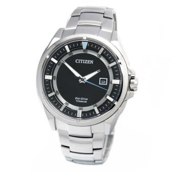 Citizen Watch ECO-DRIVE Silver Titanium Case Titanium Bracelet Mens Japan NWT + Warranty AW1401-50E  