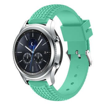Cool Tyre Silicone Replacement Band Strap for Samsung Gear S3 Frontier/Classic - Cyan - intl  