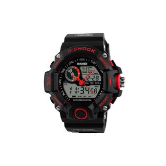 DHS SKMEI Male Outdoor Sports Digital Sport Watch (Red)  