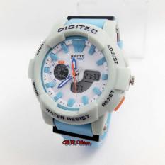 Digitec Dg8766 Dual Time Jam Tangan Pria Rubber Strap Merah Hitam. Source · Digitec Dual