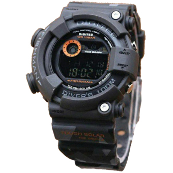 Digitec Fishman D48H110DG2078THTMA Digital Sporty Jam Tangan Pria Rubber Strap ( Hitam Army )  