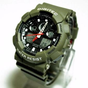 Digitec Jam Tangan Sport Dual Time DG2011T - Hijau Army  