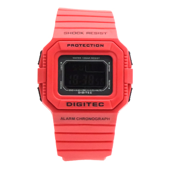 Digitec Men's - Jam Tangan Pria - DG 2088 T Merah -Rubber - Digital  