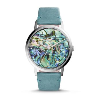 Fossil Muse Three-Hand Teal Leather Watch, ES 4166  