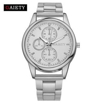 GAIETY Women Fashion Chain Analog Quartz Round Wrist Watch Watches G109 Sliver - intl  