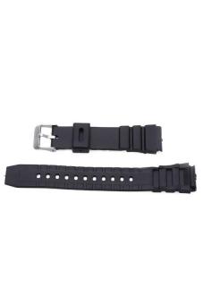 Generic Womens Mens Wristwatch Watch Band Strap Buckle Silicone Black 20mm  
