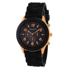 Geneva Ladies Cosmo Jam Tangan Wanita - Resin - Hitam - GNV LC 0086 Blk