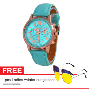geneva leather cecile jam tangan wanita kulit hijau geneva leather cecile jam tangan wanita kulit hijau