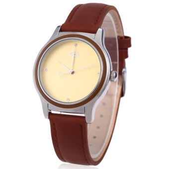 George Smith Male Quartz Watch Artificial Diamond Dial Wristwatch (GOLD)  