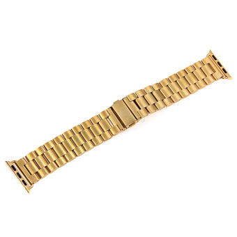 Gold Stainless Steel Watchband Replacement Strap Band With Connecter for - Intl  