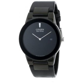 GPL/ Citizen Mens AU1065-07E Eco-Drive Axiom Watch with Black Leather Band/ship from USA - intl  