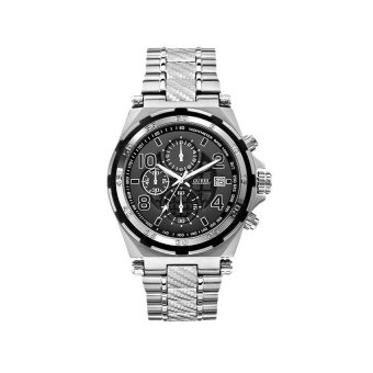 Guess W0243G1 Chronograph - Jam Tangan Pria - Silver - Stainless Steel  