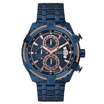 GUESS W0522G3 - Jam Tangan Pria - Chronograph - Stainless - Blue  