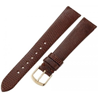 Hadley-Roma Mens MSM700RB-170 17-mm Brown Genuine Lizard Leather Watch Strap - intl  