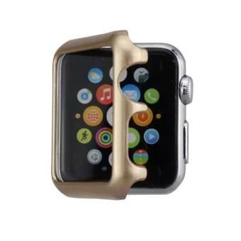 Hard PC Snap-on Case Cover Skin Shell Protector for Apple Watch 42mm (Golden)  