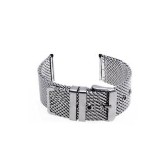 HDL Thick Mesh Steel Strap Watch Unisex 24mm silver - Intl  