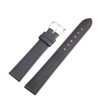 High Quality Store New Women Men High Quality Unisex Leather Black Brown Watch Strap Band 14mm  