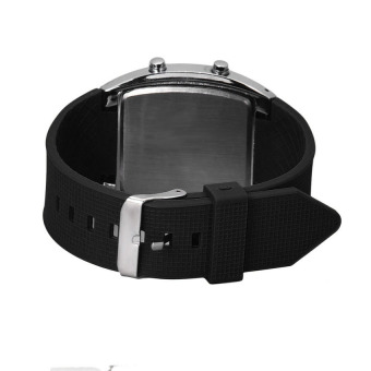 HKS Fashion Aviation Turbo Dial Flash LED Watch Gift Mens Lady Sports Car Meter Black  