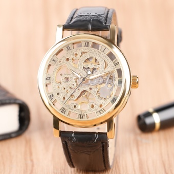 Hot Brand Winner Skeleton Steampunk Manual Mechanical Wrist Watch Hand Winding Classic Mens Watches - intl  