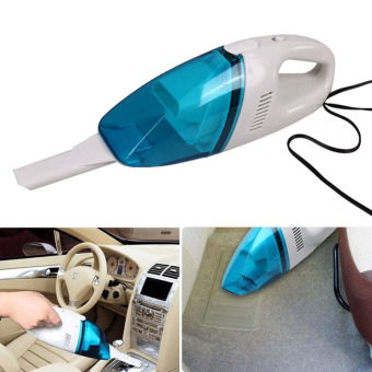 12V Portable Handheld Wet & Dry Car Vacuum Cleaner Super Absorb Car Waste Auto Cigarette Lighter Hepa Filter Cleaner (Blue) - Intl