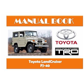 Repair Manual Book Toyota Landcruiser FJ40