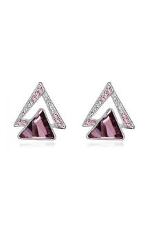 S & F SF84026Qs A Phantom City Austria Crystal Earrings Crystal Classic pink