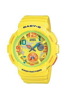 Casio Baby-G Women's Yellow Resin Strap Watch BGA-190-9B