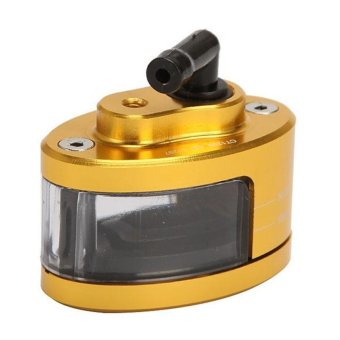Universal Motorcycle CNC Brake Clutch Master Cylinder Fluid Reservoir Tank Oil Cup(Gold)