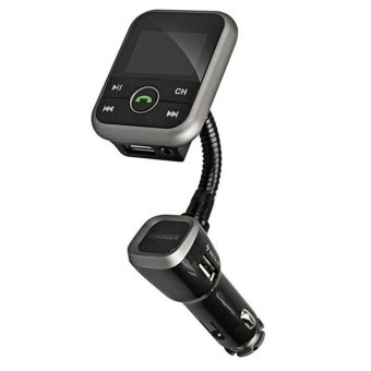 BT67 Car Kit Wireless Bluetooth Handsfree Car Charger FM Transmitter (Black) - Intl