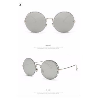 HD polarized men women sunglasses 2017 hot sale 777 (silver frame silver lense) - intl