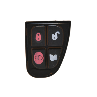 Velishy For Jaguar X S XJ XK TYPE 4 Button Rubber FOB Pad Replacement Remote Key  