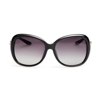 Sun Sunglasses Women Polarized Butterfly Sun Glasses Black Color Brand Design (Intl)