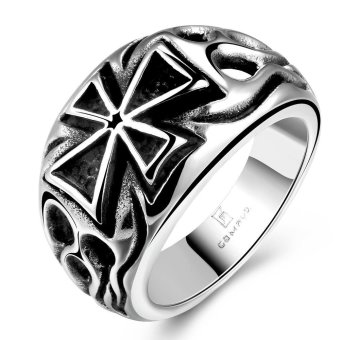 R176-8 Wholesale Simplelife cross design stainless steel ring - intl