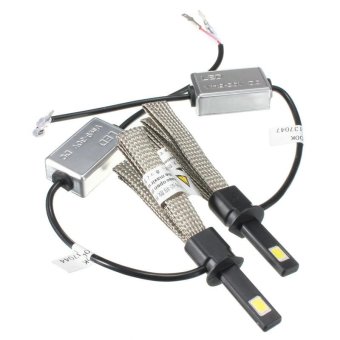 2x H1 Hi/Lo Beam Car COB LED DRL Headlight Kit Bulb 6000K - intl