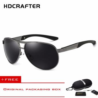 HDCRAFTER Classic Sunglasses Polarized UV400 Metal Men Outdoor Driving Eyewer