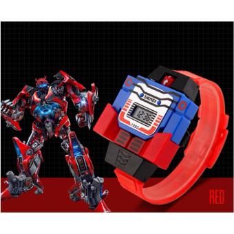 SKMEI Jam Tangan Original Robot Skmei Transformers Anak Children Kid Fashion Watch - Merah