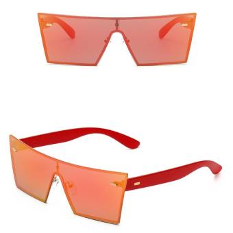 JINQIANGUI Sunglasses Women Square Red Color Polaroid Lens Plastic Frame Driver Sunglasses Brand Design - intl
