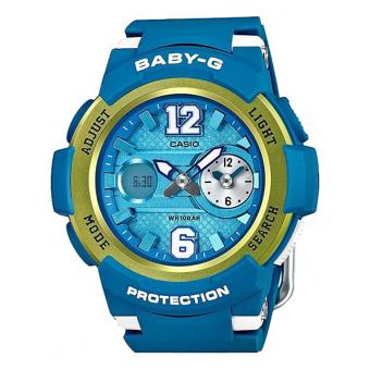 Casio Watch Baby-G Blue Resin Case Resin Strap Ladies NWT + Warranty BGA-210-2B