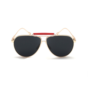 Sunglasses Women Mirror Aviatorr Sun Glasses BlackGold Color Brand Design
