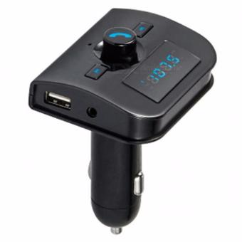 LaCarLa XK-760 Bluetooth Handsfree Car Charger FM Transmitter MP3 Player - Hitam