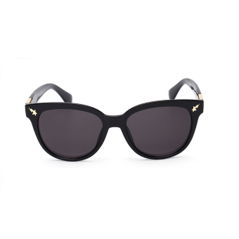 Men Sunglasses Mirror Oval Sun Glasses Black Color Brand Design