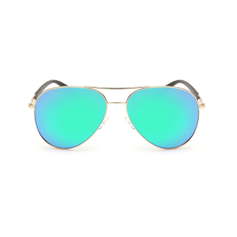 Sunglasses Polarized Men Mirror Shield Sun Glasses GreenBlue Color Brand Design