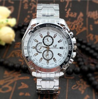 CE Europe and the United States ORIANDO alloy steel with three six-pin men's watch men's fashion watches fashion single product couple fashion watch selling single product round silver dial white watch - intl