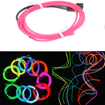 Possbay Flexible 2M Rose Tube Neon Kabel Licht EL Draht Chasing Lampe Indoor/Outdoor