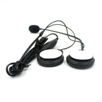 BolehDeals Motorcycle Helmet Headphone Headset with Microphone Speaker Stereo for MP3 - intl
