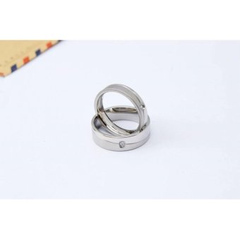 Cincin Couple - Cincin Tunangan - Cincin Nikah Titanium CC050