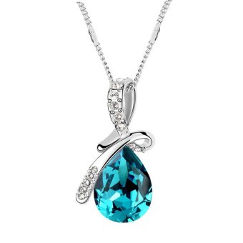 Little Love Ladies Premium Crystal Pendant Swarovski Elements Crystal Necklace - intl